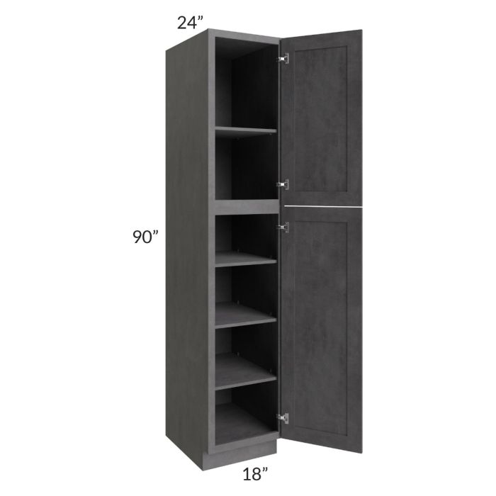 RTA Stone Grey 18" x 90" Utility Cabinet