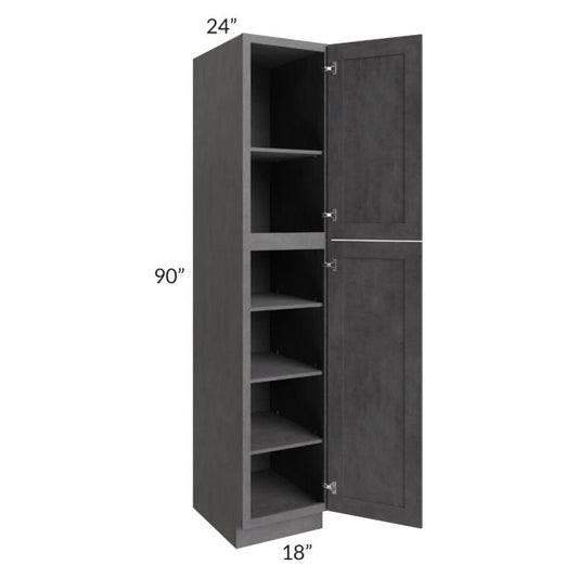 RTA Stone Grey 18" x 90" Utility Cabinet