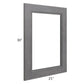 RTA Stone Grey 21" x 30" Glass Door