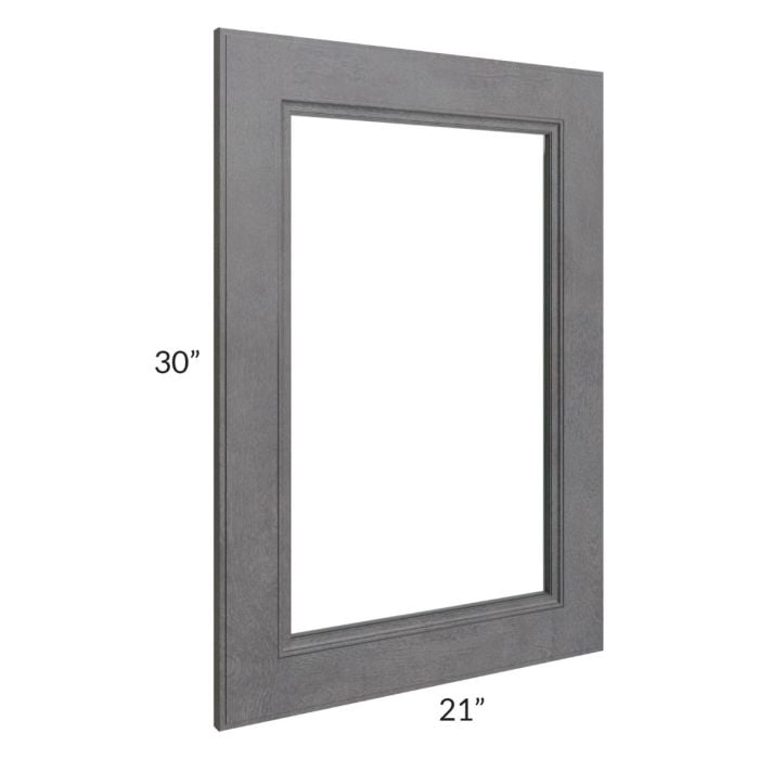 RTA Stone Grey 21" x 30" Glass Door