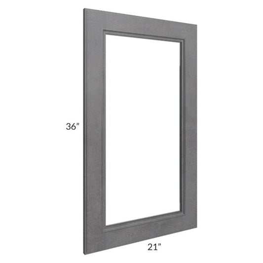 RTA Stone Grey 21" x 36" Glass Door