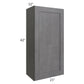 RTA Stone Grey 21" x 42" Wall Cabinet