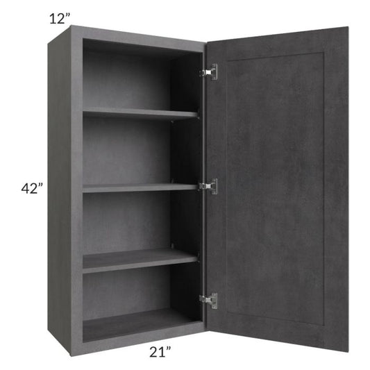RTA Stone Grey 21" x 42" Wall Cabinet