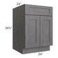 RTA Stone Grey 24" Base Cabinet