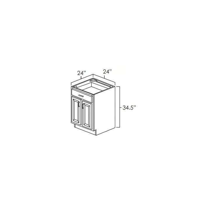RTA Stone Grey 24" Base Cabinet