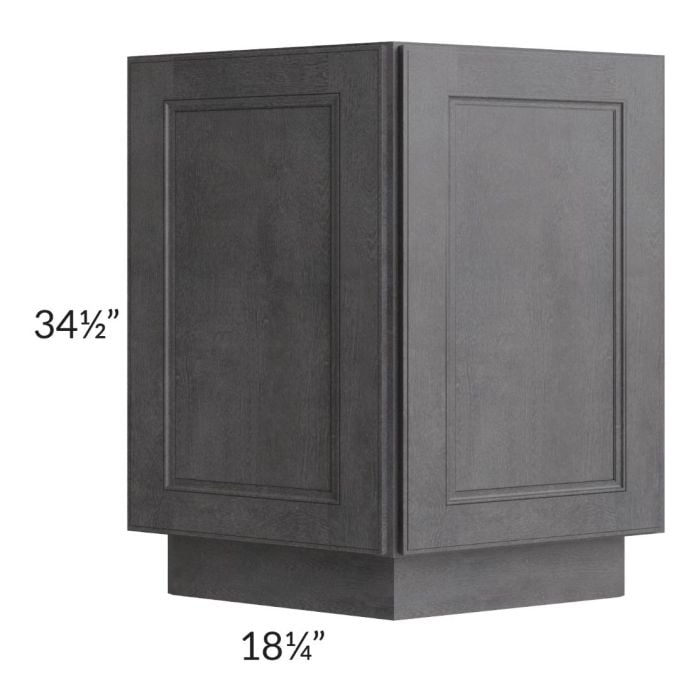 RTA Stone Grey 24" Base End Angle Cabinet