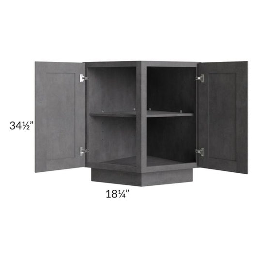 RTA Stone Grey 24" Base End Angle Cabinet