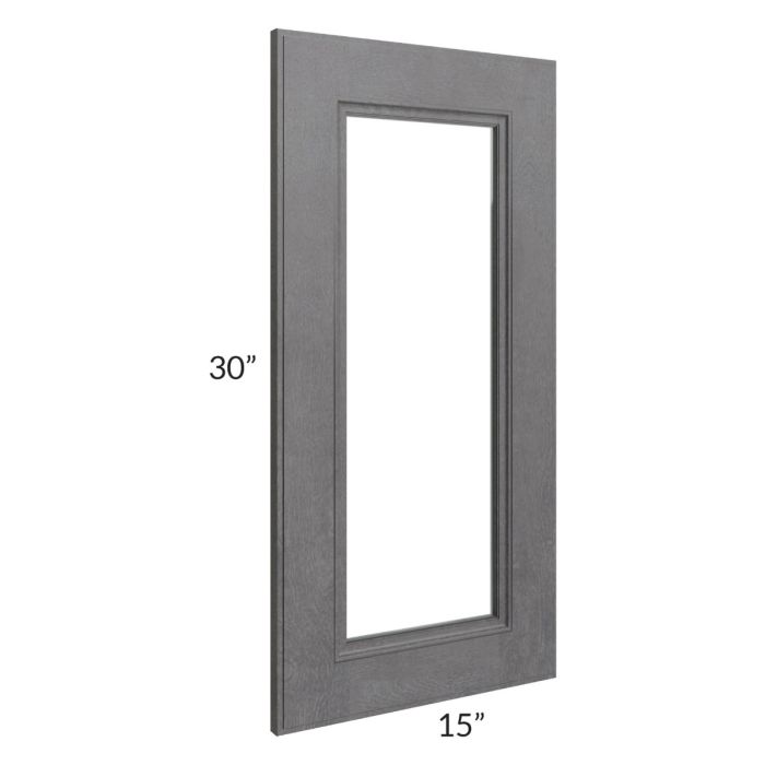 RTA Stone Grey 24" x 30" Corner Glass Door
