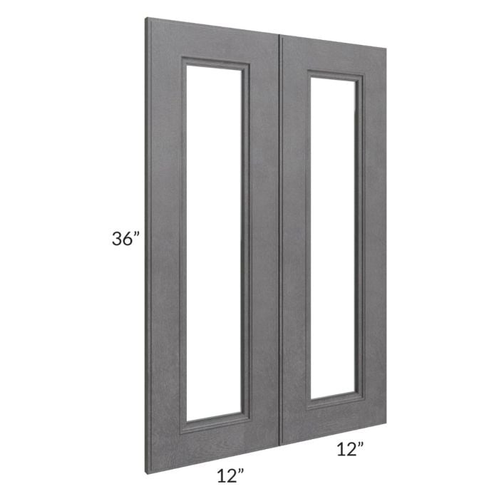 RTA Stone Grey 24" x 36" Glass Door