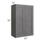 RTA Stone Grey 24" x 36" Wall Cabinet