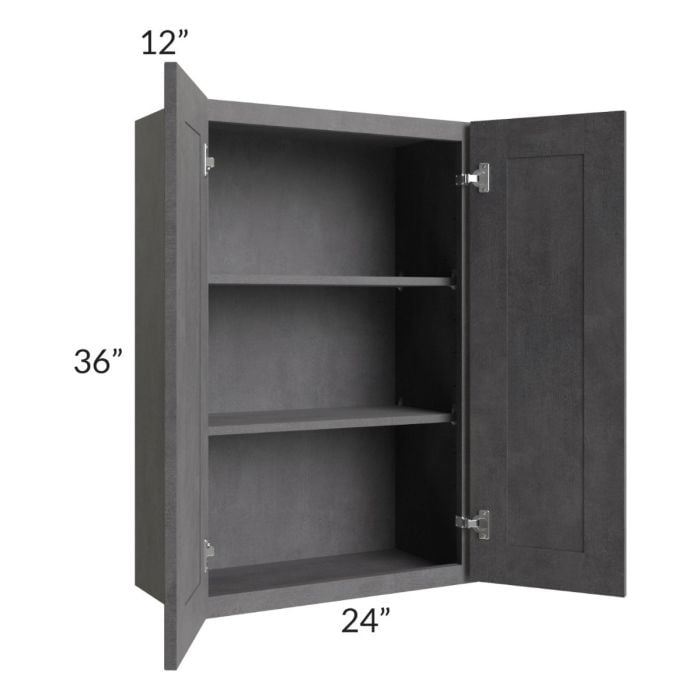 RTA Stone Grey 24" x 36" Wall Cabinet