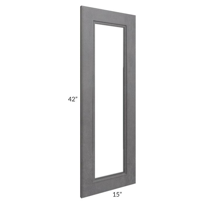 RTA Stone Grey 24" x 42" Corner Glass Door