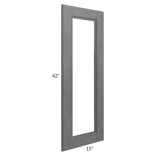 RTA Stone Grey 24" x 42" Corner Glass Door
