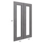 RTA Stone Grey 24" x 42" Glass Door
