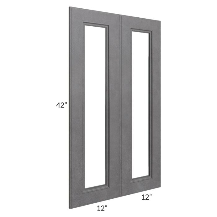 RTA Stone Grey 24" x 42" Glass Door