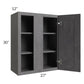 RTA Stone Grey 27" x 30" Blind Corner Wall Cabinet