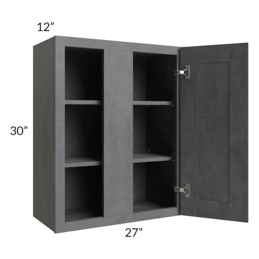RTA Stone Grey 27" x 30" Blind Corner Wall Cabinet