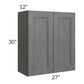 RTA Stone Grey 27" x 30" Wall Cabinet
