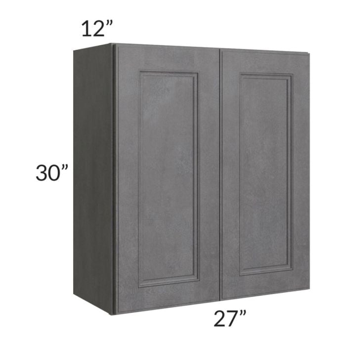 RTA Stone Grey 27" x 30" Wall Cabinet