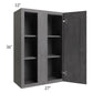 RTA Stone Grey 27" x 36" Blind Corner Wall Cabinet