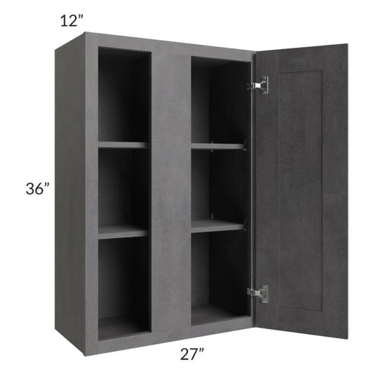 RTA Stone Grey 27" x 36" Blind Corner Wall Cabinet