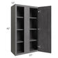 RTA Stone Grey 27" x 42" Blind Corner Wall Cabinet