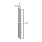 RTA Stone Grey 3" x 42" Fluted Wall Filler