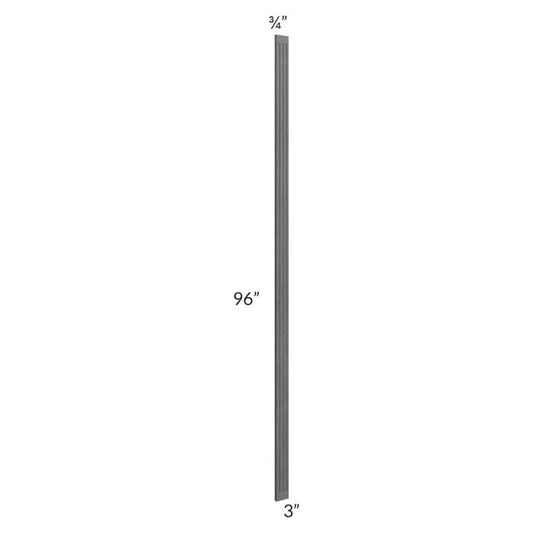 RTA Stone Grey 3" x 96" Fluted Wall Filler