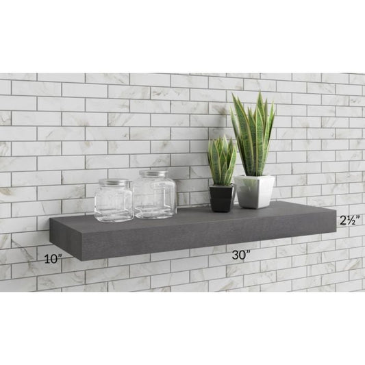 RTA Stone Grey 30" Floating Shelf