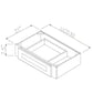 RTA Stone Grey 30" Under Cabinet Drawer