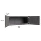 RTA Stone Grey 30" x 12" Wall Cabinet
