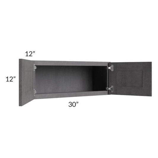 RTA Stone Grey 30" x 12" Wall Cabinet