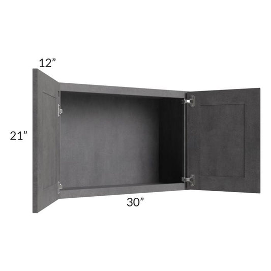 RTA Stone Grey 30" x 21" Wall Cabinet