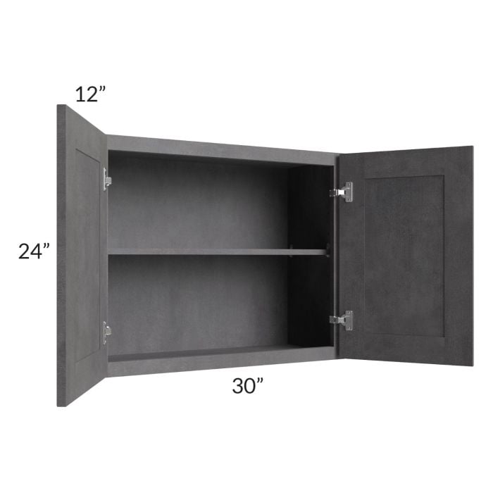 RTA Stone Grey 30" x 24" Wall Cabinet