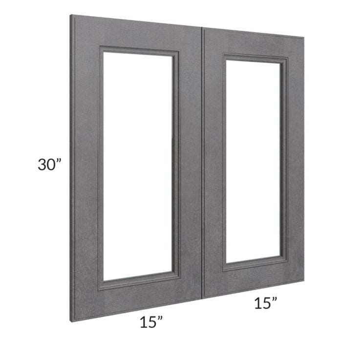 RTA Stone Grey 30" x 30" Glass Door