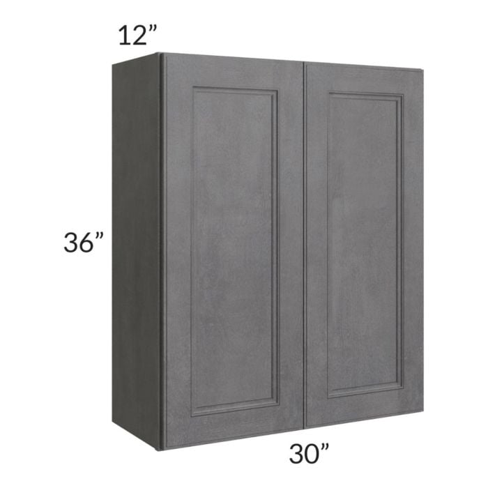 RTA Stone Grey 30" x 36" Wall Cabinet