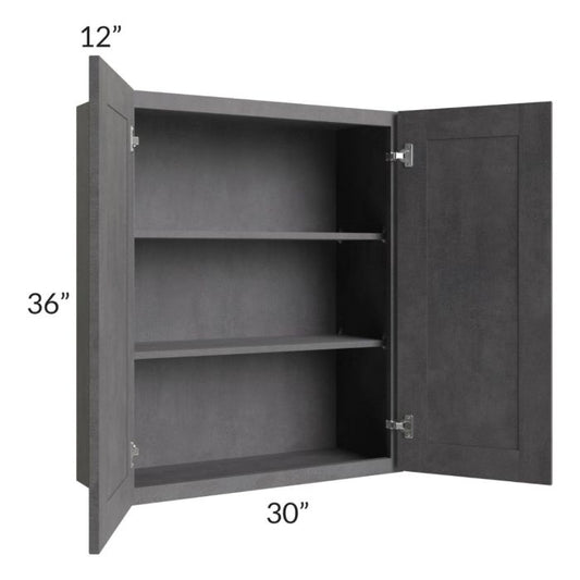 RTA Stone Grey 30" x 36" Wall Cabinet
