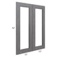 RTA Stone Grey 30" x 42" Glass Door
