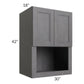 RTA Stone Grey 30" x 42" Microwave Cabinet