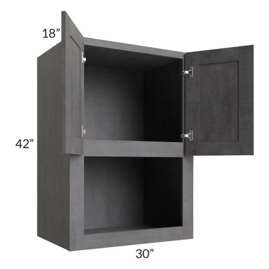 RTA Stone Grey 30" x 42" Microwave Cabinet