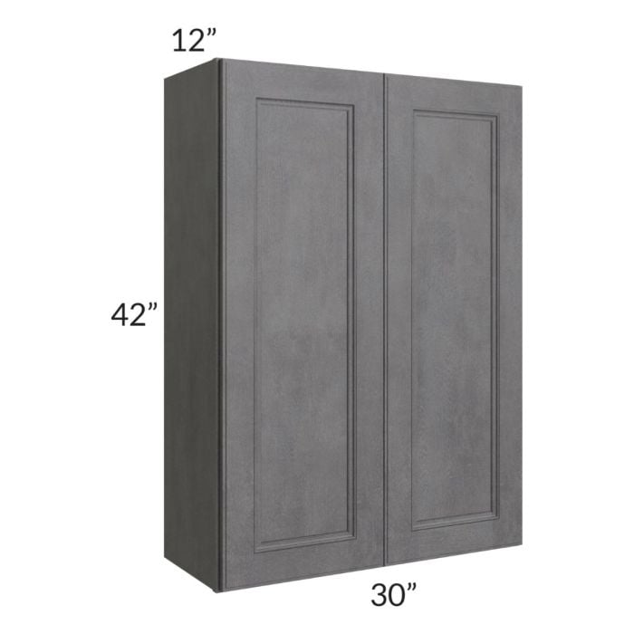 RTA Stone Grey 30" x 42" Wall Cabinet