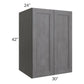 RTA Stone Grey 30" x 42" x 24" Split Pantry Wall Cabinet