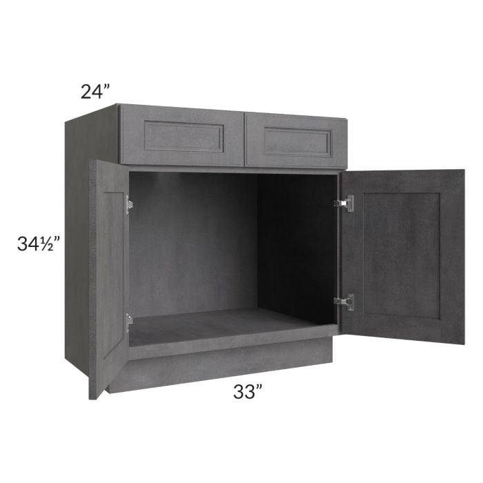 RTA Stone Grey 33" Sink Base