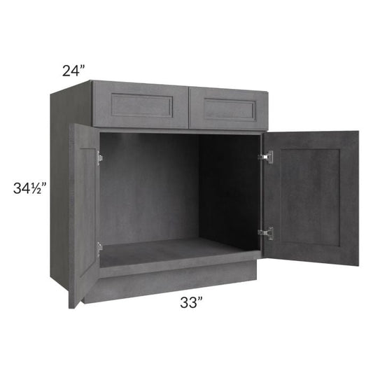 RTA Stone Grey 33" Sink Base