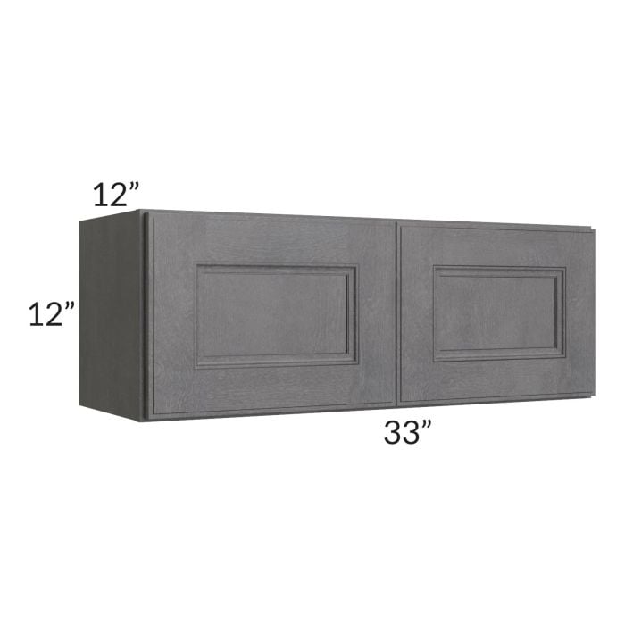 RTA Stone Grey 33" x 12" Wall Cabinet