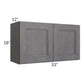 RTA Stone Grey 33" x 18" Wall Cabinet