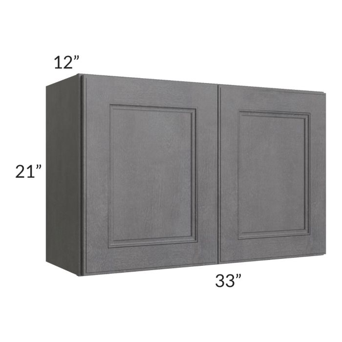 RTA Stone Grey 33" x 21" Wall Cabinet
