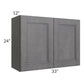 RTA Stone Grey 33" x 24" Wall Cabinet