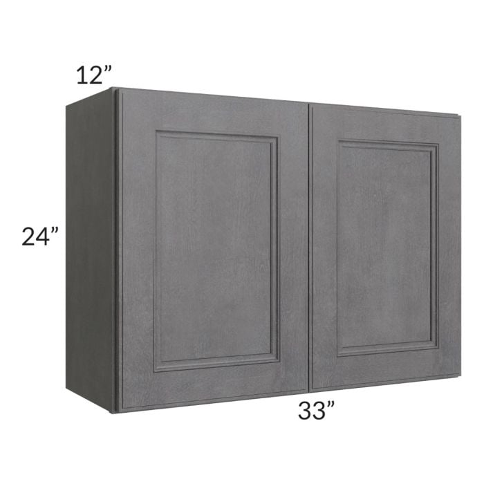 RTA Stone Grey 33" x 24" Wall Cabinet