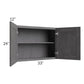 RTA Stone Grey 33" x 24" Wall Cabinet